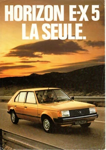 Sheet Double 4 Pages Talbot Horizon E-X5 Of 1982 - Picture 1 of 2