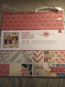 scrapbook paper maggie holmes 12 x 12 styleboard lot new