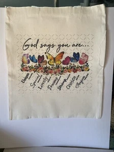 Gott sagt, du bist... Canvas Tasche - Bild 1 von 6