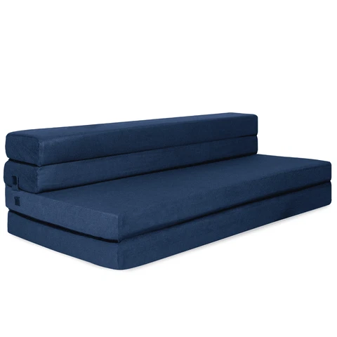 Tri-Fold Foam Folding Mattress and Sofa Bed- Queen 78 x 58 x 4.5 Inch Cover