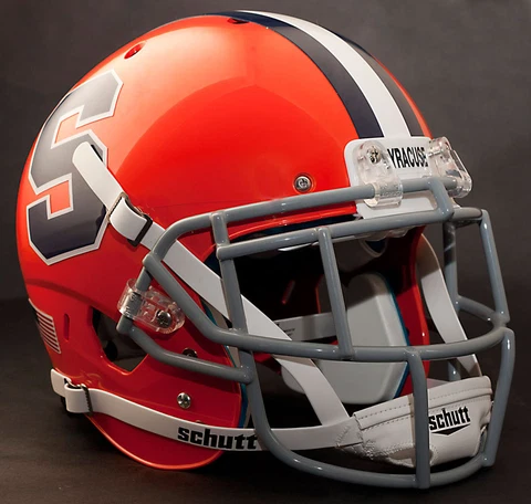 *CUSTOM* SYRACUSE ORANGE NCAA Schutt XP Authentic GAMEDAY Football Helmet Cover
