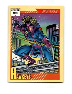 1991 Marvel Trading Card #20 Hawkeye - Picture 1 of 2