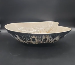 California Art Pottery Drip Glazed Bowl 13.75" Handmade Vintage Signed Ro Shep - Picture 1 of 9