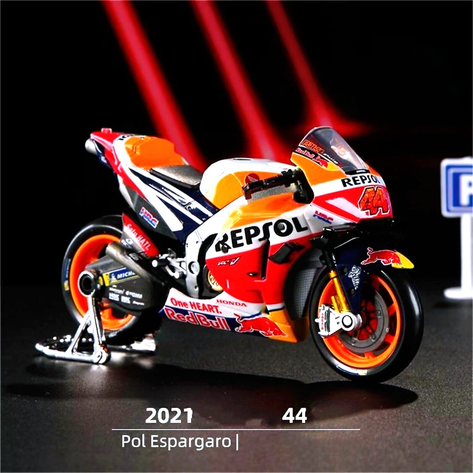 Maisto 1:18 Honda RC213V #44 2021 Repsol Motorcycle Model MotoGP Toy Box New - Image 1 of 4