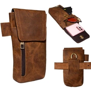 Leder Handyholster – echtes vollnarbiges Büffelleder Handyholster - Bild 1 von 9