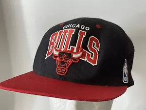 Mitchell & Ness Chicago Bulls Wool Snapback Red Black White NBA Hardwood Classic - Picture 1 of 7