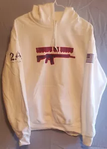 Women's Medium Hoodie Pullover Liberty Or Death Design - Picture 1 of 3
