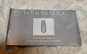1978 Oldsmobile Toronado Owner's Manual PLUS Genuine Original Consumer Info - Picture 1 of 5