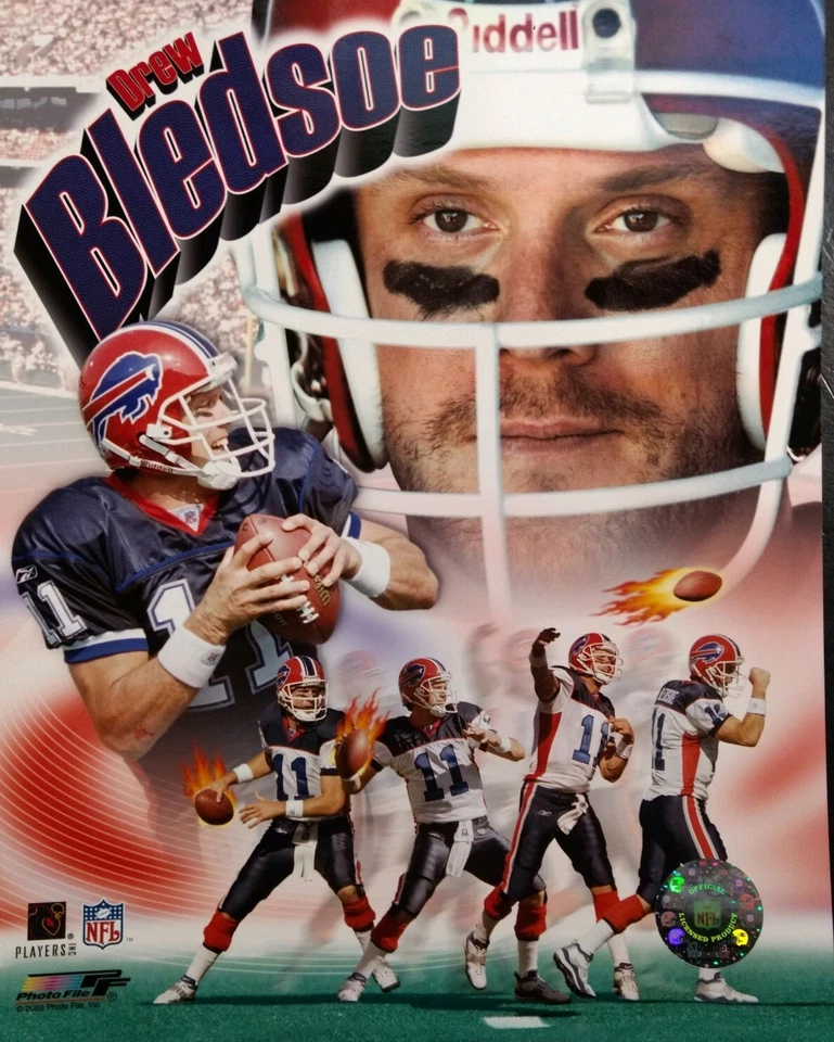 FOTO 8X10 DREW BLEDSOE Buffalo Bills NFL Portraits Plus  Foto 1 de 1