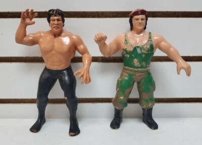 1986 LJN Titan WWF Superstars cabo Kirchner & Ricky barco de vapor, goma *LEER* Foto 1 de 4