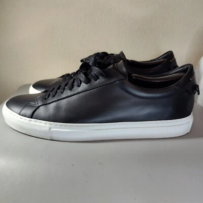 Tênis Givenchy Couro Urban Street Baixo Preto Tamanho 10.5 Eu 44 - Imagem 1 de 4