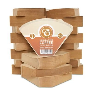 2000 Kaffeefilterpapier Größe 3 / 102 Kegelform, ungebleicht braun - Bild 1 von 4