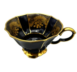 Lindner Kueps Bavaria Echt Kobaltblau & Gold Teetasse - Bild 1 von 11