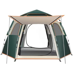 Camping Tent Waterproof Windproof 5 Person Easy Pop Up Setup Outdoor Picnic - Picture 1 of 9