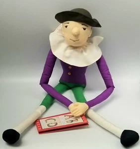 22in. Plush Alphabet VTG Purple Green Hotch Potch Doll Colonial Williamsburg NEW - Picture 1 of 12