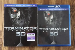 Terminator Genisys w/ Slipcover (Blu-ray, Blu-ray 3D, DVD) - Picture 1 of 4