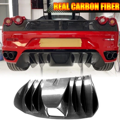 Repuesto labio difusor parachoques trasero carbono real para Ferrari F430 2005-2009  Foto 1 de 4