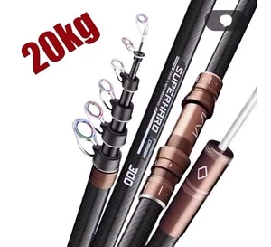Sea Saltwater Fishing Rod GTOFYU SUPERHARD Telescopic Rods 2.1 to 4.5m - Various - Picture 1 of 24
