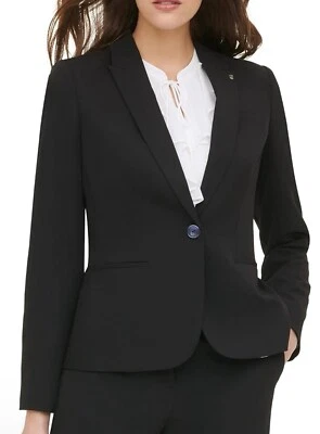 Pantalones blazer para mujer Tommy Hilfiger negros talla 14 Foto 1 de 4