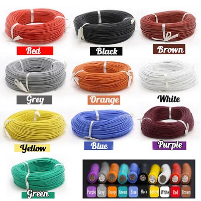 Cable electrónico PVC 8/10/12/14/16/18/20/22/24AWG cobre estañado trenzado UL1015 Foto 1 de 4
