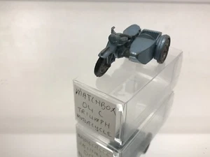 MATCHBOX LESNEY 04C TRIUMPH MOTORCYCLE SIDECAR - BPT -BLUE 3inch- POOR - 503 - Picture 1 of 6