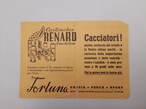 Pubblicità Cartouches Renard Cartucce per fucile Caccia Pesca Sport Milano - Picture 1 of 2