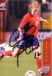 Cindy Parlow signed autograph autographed 2004 US Olympic Soccer Team paper card