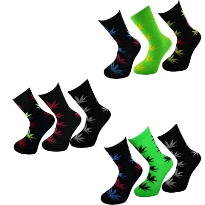 Calcetines Leaf Life Mezcla Algodón Ganja Marihuana Hierba 420 Hojas Talla Única - 6-11 Foto 1 de 4