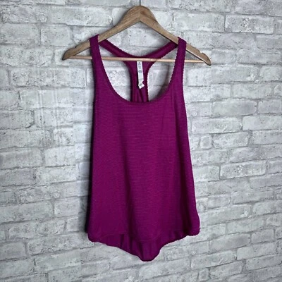 Camiseta sin mangas Lululemon 105 F espalda deportiva jaspeada activa ultra violeta talla 6 Foto 1 de 4