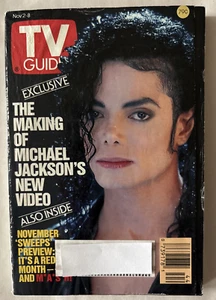 TV GUIDE MAGAZINE-NOVEMBER 2-8 1991-MICHAEL JACKSON'S NEW VIDEO-GRAND RAPIDS - Picture 1 of 4