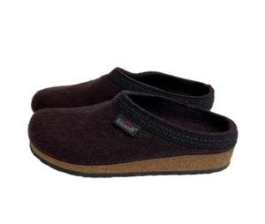 Stegmann Women's Wool Felt Clog Cork Sole M108 Plum Size 9.5 - Picture 1 of 6