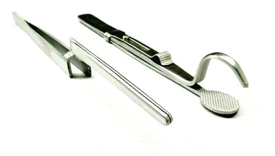 Juego de pinzas de soldadura para joyeros vástago de cabeza y de pie fabricación y reparación de joyas Foto 1 de 4