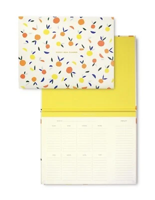 Kate Spade New York Weekly Meal Planner Book Hard Copy In Citrus Twist Sealed! - Image 1 of 4
