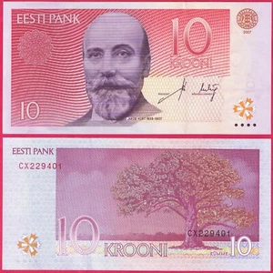 ESTONIA 10 KROONI 2007 P86 BANKNOTE UNC - Picture 1 of 1
