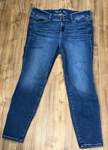 Torrid Jeans Size 18R Womens Jegging Button Fly Stretch Blue Denim - Picture 1 of 8