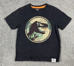 Camisa Gymboree Jurassic World Gráfica Dinosaurio Tropical Dino T-rex Negra 5T 5 - Imagen 1 de 6