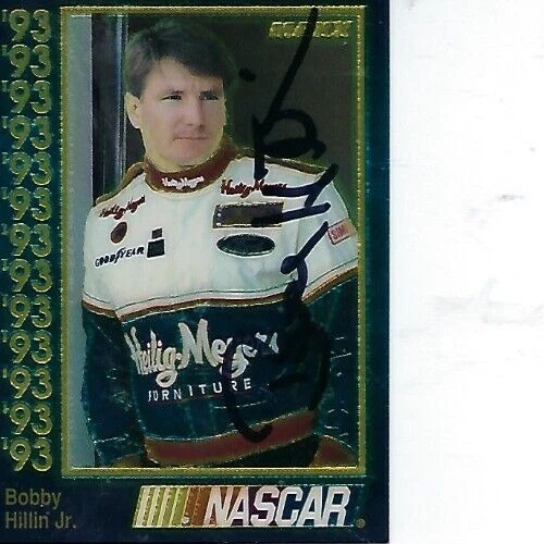 BOBBY HILLIN JR SIGNED 1993 MAXX RACING CHROMIUM #84 - NASCAR - Image 1 of 1