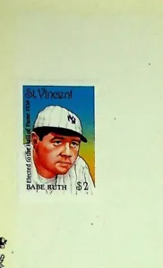 St. VINCENT Sc 1131 NH ISSUE OF 1988 - BASEBALL - BABE RUTH - (DF25) - Picture 1 of 1