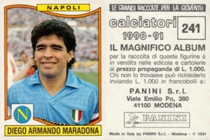 FIGURINA CALCIATORI 1990/91 - DIEGO ARMANDO MARADONA NAPOLI - NUOVA CON VELINA - Imagen 1 de 2
