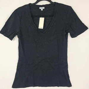 NEW Splendid Everly Slub V-Neck Black T Shirt Size XS NWT $48 - Picture 1 of 5