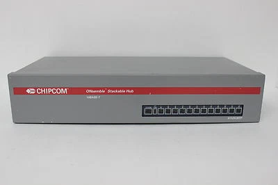 CHIPCOM CORPORATION 4112H-MTP-FL ONSEMBLE STACKABLE HUB 10BASE-T 12 PORT - Image 1 of 3