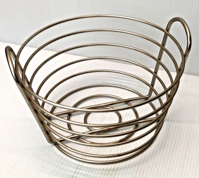 Cesta frutero de alambre de metal moderna cocina encimera almacenamiento 5,5"x 10" Foto 1 de 3