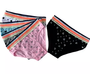 New 5 Women Bikini Panties Brief Floral Cotton Underwear Size S M L XL 6874 - Picture 1 of 6
