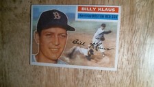 1956 Topps baseball card # 217 Billy Klaus EXNM