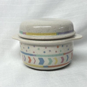 Memphis Milano THOMAS GERMANY Sugar Bowl with Lid 80s Confetti Retro - Picture 1 of 9