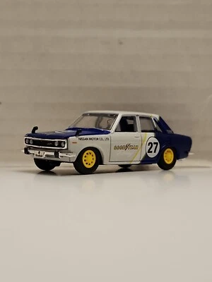 M2 Auto Japan 1969 Datsun Bluebird 1600SSS Goodyear Racing 1:64th #32500-JPN02 - Image 1 of 4