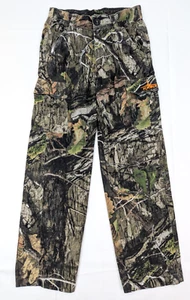 Habit Mossy Oak Woodland Camo Cargo Hunting Pants, Boys Youth L (26x27) Stretch - Picture 1 of 11