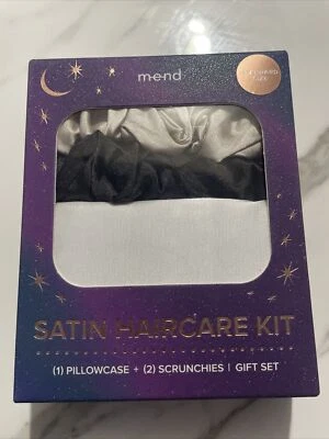 Kit de cuidado del cabello satinado Mend (1) funda de almohada + (2) juego de regalo crujiente tamaño estándar Foto 1 de 3