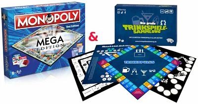 Partyspielebundle: Monopoly Mega 2nd Edition + the Big Trinkspielesammlung - Image 1 of 4