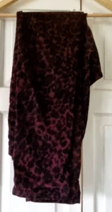 H&M Purple Leopard Print Slim fit Trouser - fine rib corduroy - size EUR 44 - Picture 1 of 8